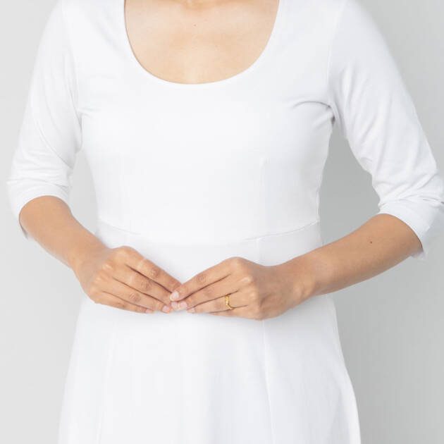 Shanti - Meditation Robe - White, M