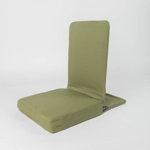 Meditation Floor Chair - Full Fold - Olive Green, Small Chair (14*16)