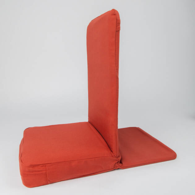 Meditation Floor Chair – Half Fold (Small Seat-12"x14") - Rust Red